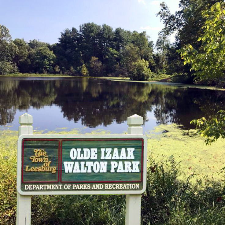 Olde-Izaak-Walton-Park-sign-Leesburg-Virginia-USA-Compleat-Angler