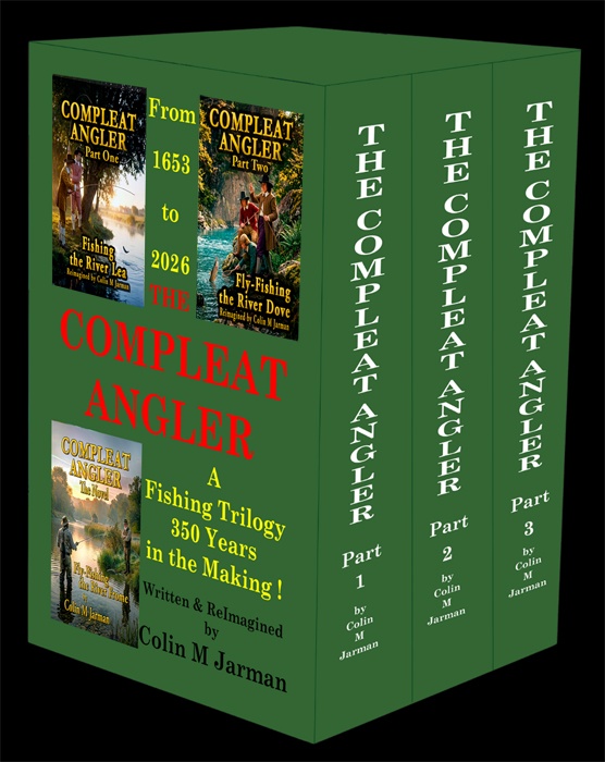 The-Compleat-Angler-Parts-one-two-three-book-novel-tablet-phone-Box-Set-Walton-Cotton-Colin-M-Jarman