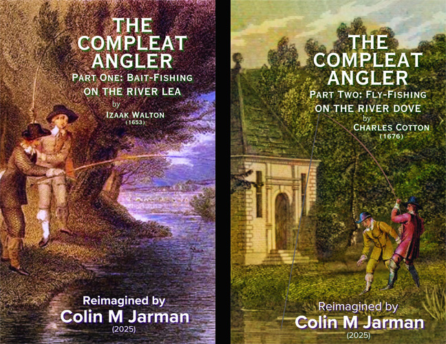 The-Compleat-Angler-Part-One-Two-cover-Izaak-Walton-Charles-Cotton-Colin-M-Jarman-fishing-book-bait-fly-fishing-river-lea-dove