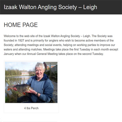 Izaak Walton Angling Society Leigh, UK