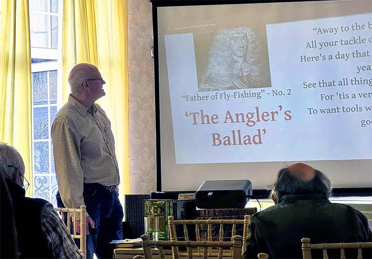 Colin M Jarman trout and salmon spring gatrhering talk charles cotton father of fly-fishing