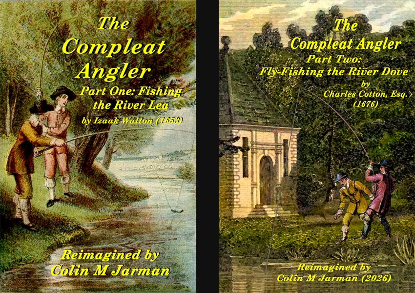 The-Compleat-Angler-Part-One-Two-cover-Izaak-Walton-Charles-Cotton-Colin-M-Jarman-fishing-book-bait-fly-fishing-river-lea-dove